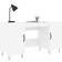 vidaXL 829540 White Skrivebord 50x140cm