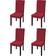 vidaXL Stretch Straight Loose Chair Cover Red (45x45cm)