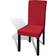 vidaXL Stretch Straight Stolsöverdrag Röd (45x45cm)