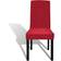 vidaXL Stretch Straight Stolsöverdrag Röd (45x45cm)