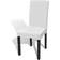 vidaXL Stretchable Loose Chair Cover White (45x45cm)