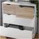 LPD Furniture Stockholm White/Oak Chest of Drawer 82x90cm