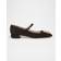 Ferragamo Læderballerina Med Justerbar Rem - Sort