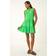 Roman Cotton Tiered Stretch Dress - Green
