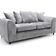 Furniture 786 Keria Chenille Silver Sofa 190cm 3 Seater