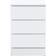 Birlea Oslo Nightstand White Bedside Table 40x40cm