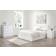 Birlea Oslo Nightstand White Bedside Table 40x40cm
