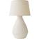 ValueLights Helena Natural Taper Shade Cream Speckled Ceramic 59 x 33 x 33 cm Table Lamp