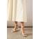 Wallis Womens Sugar Faux Leather Twist Strap Kitten Heeled Sandals - White