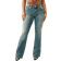 True Religion Becca Mr Boot Cut Flap Kvinde Lapis Light Jeans - Str 29