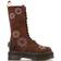 Dr. Martens Leather Dunnet Flower Suede Platform Boots - Brown
