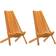 vidaXL Folding Chairs 2 Pcs Solid Wood Acacia Garden Dining Chair