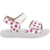 Geox Girl's Light Floppy Sandal - White/Fuchsia