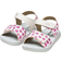 Geox Girl's Light Floppy Sandal - White/Fuchsia
