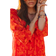 Freeman T. Porter Juna Blurred Flowers Women's Dress - Rouge