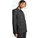 boohoo Womens Marl Double Breast Tailored Blazer - Charcoal