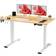 Electric Standing Maple/White Writing Desk 60x110cm