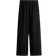 H&M Wide Linen Blend Trousers - Black