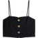 H&M Cropped Strappy Top - Black