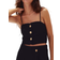 H&M Cropped Strappy Top - Black