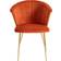 Dunelm Kendall Orange Kitchen Chair 78cm