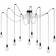 Lucide Fix Multiple Black Pendant Lamp 400cm