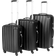 tectake Lightweight Set of 3 - Black