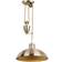 Endon Lighting Polka Rise and Fall Light Antique Brass Pendant Lamp ∅ 37cm
