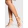 boohoo Womens Skinny Strap Stiletto Heels - White