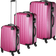 tectake Lightweight Set of 3 - Rosa