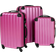 tectake Lightweight Set of 3 - Rosa