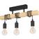 Eglo Townshend Black/Natural Pendant Lamp 55cm