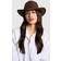 boohoo Womens Strap Detail Western Cowboy Hat - Brown