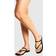 boohoo Womens Double Strap Toe Post Sandals - Black