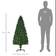 Homcom Pre Lit Artificial With Star Topper Multicoloured Christmas Tree 150cm