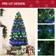 Homcom Pre Lit Artificial With Star Topper Multicoloured Christmas Tree 150cm