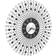 vidaXL 283859 Black/White Wall Clock 42.9cm