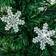 Homcom Fibre Optic Artificial Xmas LED Snowflake Green Christmas Tree 120cm