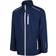 Island Green Golf Essentials Men's Golf Full Zip Waterproof Jacket - Navy/White