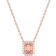Swarovski Una necklace - Rose Gold/Pink/Transparent