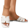 Shein Women's Flat Sandals 2025 New Summer Fashion Square Toe Striped Casual Slip-On, Versatile Summer Slide