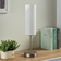 Lindby Felice Satin Nickel/White Bordslampa 46cm