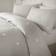 Appletree Signature Dot Duvet Cover White, Silver (200x200cm)