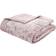 Catherine Lansfield Crushed Velvet Bedspread Pink (220x220cm)