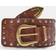 Stradivarius Wide Multi-Studded Belt - Brown