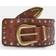 Stradivarius Wide Multi-Studded Belt - Brown