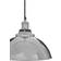 Premier Housewares Bowl Shaped Silver Pendant Lamp ∅ 33cm