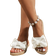 Shein Womens Cute Bow Decoration Lightweight Indoor Home Slippers Summer Fashionable Flat Beach Shoes And Resort Vacation Sandals