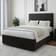 Bedmaster Rhodes Velvet Ottoman Light Stone Grey Frame Bed