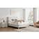 Bedmaster Rhodes Velvet Ottoman Light Stone Grey Frame Bed